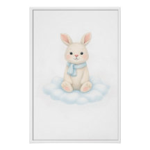 Sweet Bunny Illustration – Premium Nursery Wall Ar