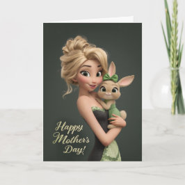 Sweet Bunny Mother’s Day Card for Mom カード