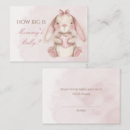 Sweet Bunny Pink How Big Mommys Belly  エンクロージャーカード