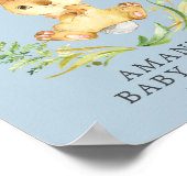 Sweet Bunny Welcome Baby Showerポスター ポスター (角)