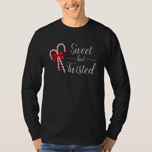 Sweet But Twisted Candy Cane Christmas Xmas_1 Tシャツ (正面)