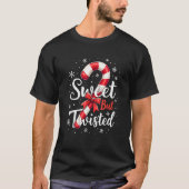 Sweet But Twisted Funny Christmas Candy Cane Xmas Tシャツ (正面)