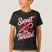 Sweet But Twisted Funny Christmas Candy Cane Xmas  Tシャツ (正面)