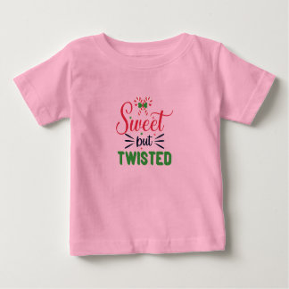 Sweet But Twisted Holiday T-Shirt | Festive Candy  ベビーTシャツ