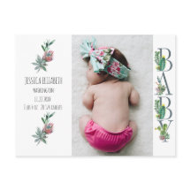 Sweet Cactus Neutralベビー誕生写真発表