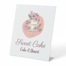 Sweet Cake Bakery Cake & Dessert Logo