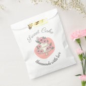 Sweet Cake Bakery Logo Paper Bags フェイバーバッグ (封をした状態)