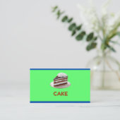 Sweet Cake Macaron Cupcake Bakery Business Card コーリングカード (スタンド正面)
