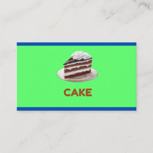 Sweet Cake Macaron Cupcake Bakery Business Card コーリングカード (正面)