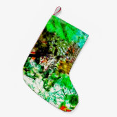 Sweet calming abstract christmas stocking, スモールクリスマスストッキング (正面 (吊り時))