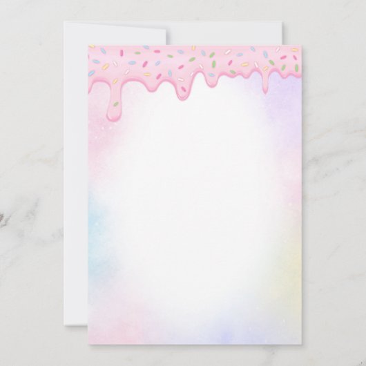 Sweet Candy Birthday Party Invitation 招待状 (裏面)