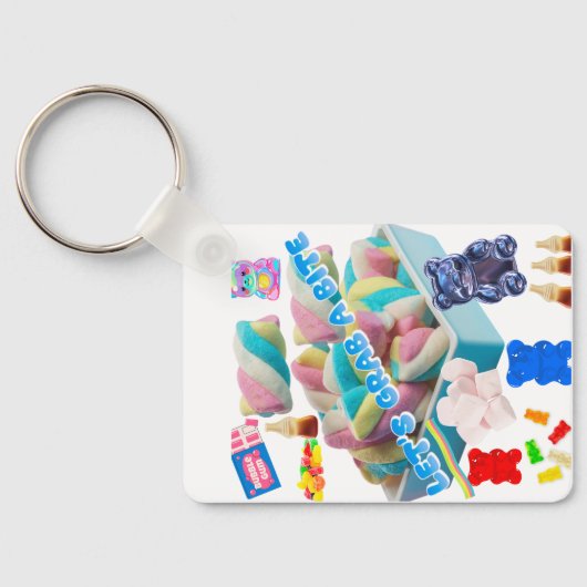 Sweet Candy Collage Acrylic Keychain キーホルダー (裏面)