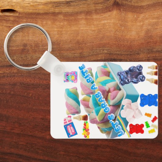 Sweet Candy Collage Acrylic Keychain キーホルダー (裏面)