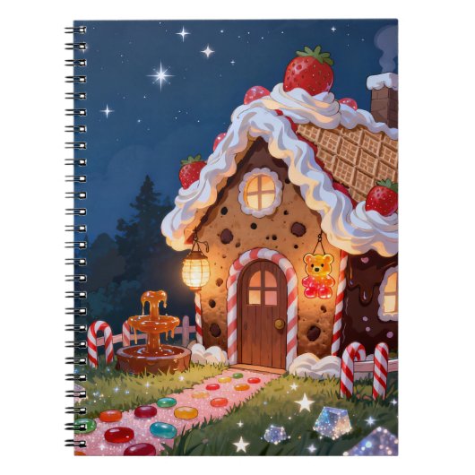 Sweet Candy Cottage Spiral Notebook ノートブック (正面)