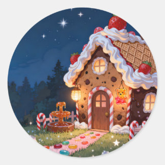 Sweet Candy Cottage Sticker Sheet ラウンドシール