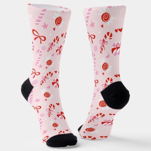 Sweet Candy Pink Socks ソックス (傾斜あり)