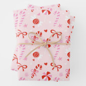 Sweet Candy Pink Wrapping Paper ラッピングペーパーシート (インサイチュ)