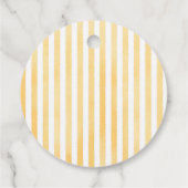 Sweet Cannoli Yellow Blue Italian Baby Shower フェイバータグ (裏面)