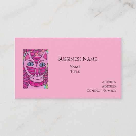 Sweet Cat Business Card 名刺 (正面)