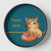 Sweet Cat, kat, poes 壁時計 (正面)