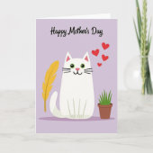 Sweet Cat Mothers Day Card カード (正面)