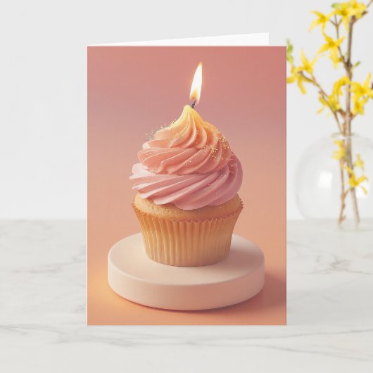 Sweet Celebration for a Birthday Star カード (黄色い花)