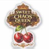 Sweet Chaos Queen Cherry Sticker シール (正面)