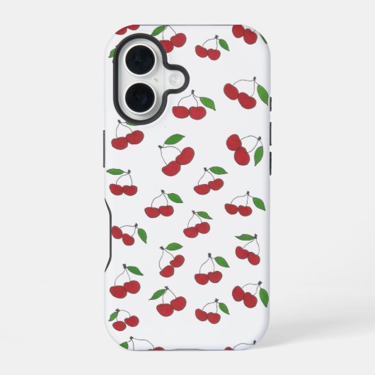 Sweet Cherries iPhoneケース iPhone 16ケース (裏面)