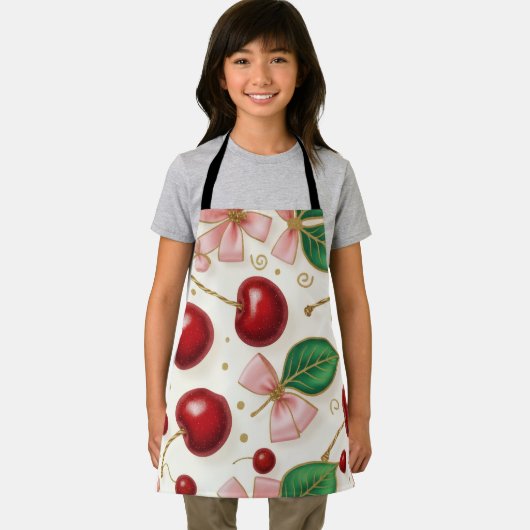 🍒Sweet Cherry Bliss All-Over Print Apron エプロン (インサイチュ)
