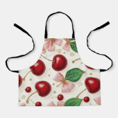 🍒Sweet Cherry Bliss All-Over Print Apron エプロン (正面)