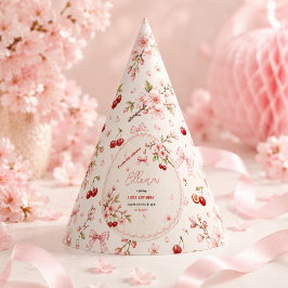 Sweet Cherry Blossom 1歳の誕生日 女の子 パーティー パーティーハット