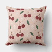  🍒🌸Sweet Cherry Blush Snow Collection クッション (正面)
