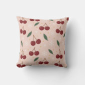 🍒🌸Sweet Cherry Blush Snow Collection クッション (正面)