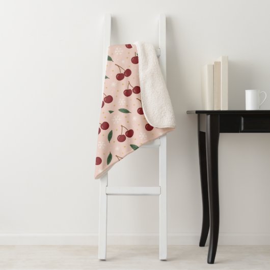 🍒🌸Sweet Cherry Blush Snow Collection シェルパブランケット (インサイチュ)