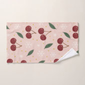 🍒🌸Sweet Cherry Blush Snow Collection バスタオルセット (ハンドタオル)