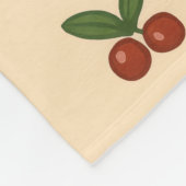 Sweet Cherry Christmas – Divine Love Collection フリースブランケット (角)