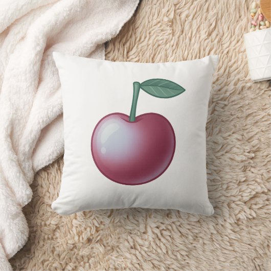 🍒 Sweet Cherry Classic – Timeless Elegance クッション (ブランケット)