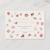 Sweet Cherry Dessert Big Mommys Belly  エンクロージャーカード (正面)