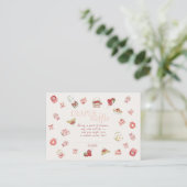 Sweet Cherry Dessert Watercolor Diaper Raffle エンクロージャーカード (スタンド正面)