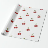 🍒 Sweet Cherry Minimal Elegant Tissue Paper ラッピングペーパー (アンロールド)