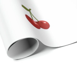 🍒 Sweet Cherry Minimal Elegant Tissue Paper ラッピングペーパー