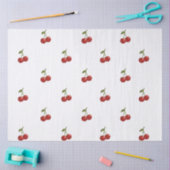 🍒 Sweet Cherry Minimal Elegant Tissue Paper 薄葉紙 (クラフト)