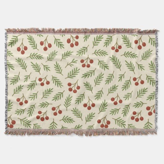Sweet Cherry Natural Harmony スローブランケット (正面)