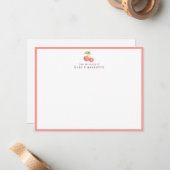 Sweet Cherry Nursery Flat Note Card ノートカード (正面/裏面インサイチュ)