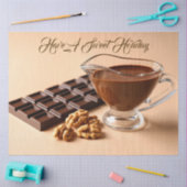 Sweet Chocolate And Chocolate Paste Bowl Custom 薄葉紙 (クラフト)