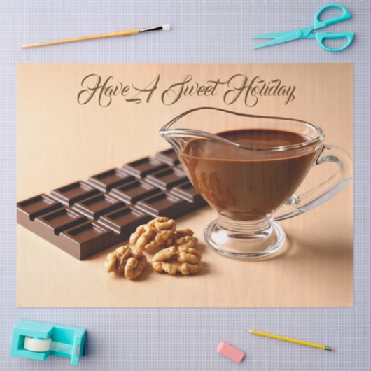 Sweet Chocolate And Chocolate Paste Bowl Custom 薄葉紙 (クラフト)