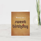 Sweet Chocolate Birthday Wish - Greeting Card カード (正面)