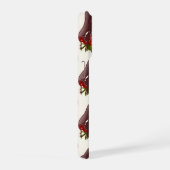 Sweet Chocolate Covered Strawberry Pattern Cream iPhoneケース (右側面)