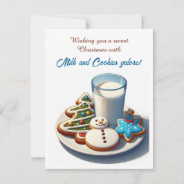 Sweet Christmas Card – ホリデーを楽しむ女の子 招待状