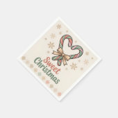 Sweet Christmas Cozy Holiday Table Decor スタンダードカクテルナプキン (角)